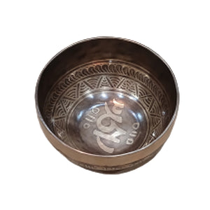 Mantra Carved Singing Bowl