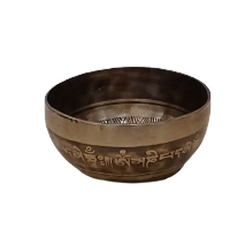 Carved Tibetan Singing Bowl