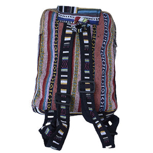 Woven Cotton Hippie Backpack