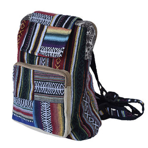 Woven Cotton Hippie Backpack