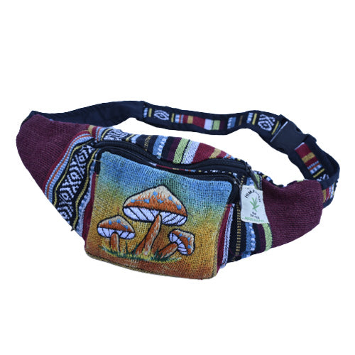 Mushroom Hemp & Cotton Moon Bag